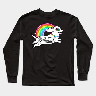 Happy Rainbow Dachshund Long Sleeve T-Shirt